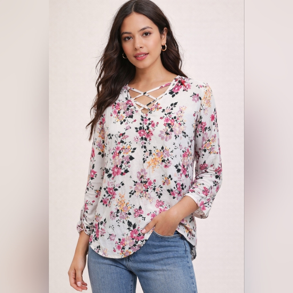 Pink Republic Xsmall Cute Floral Blouse